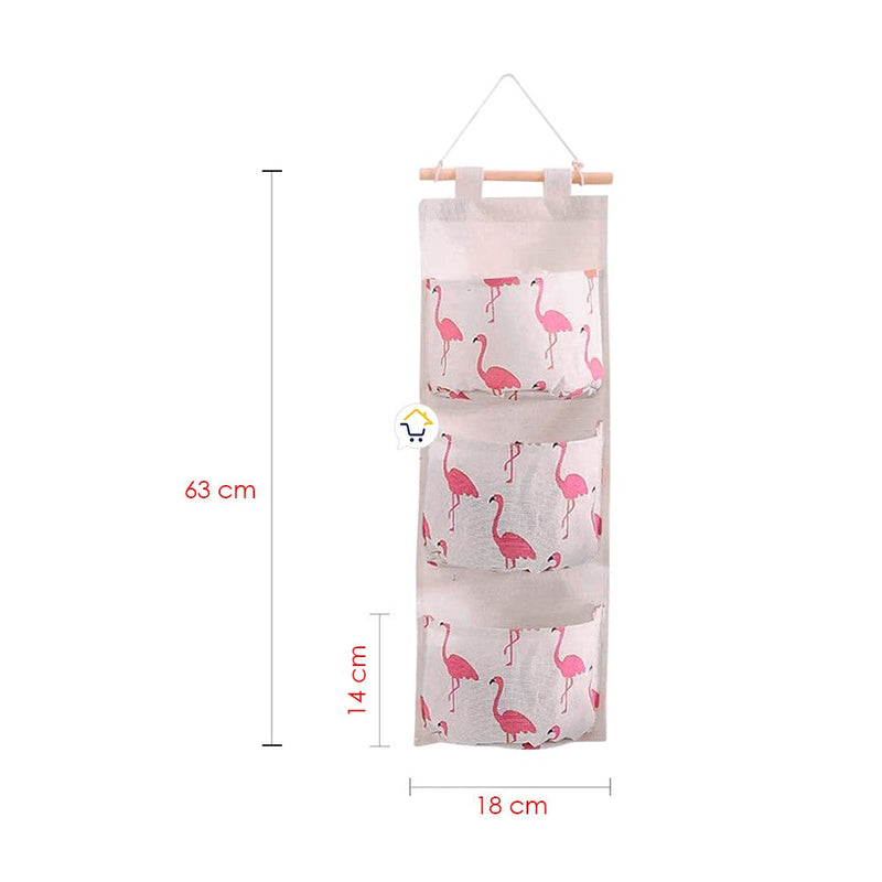 Bolsa Organizadora Colgante 3 Bolsillos Multiusos MD303