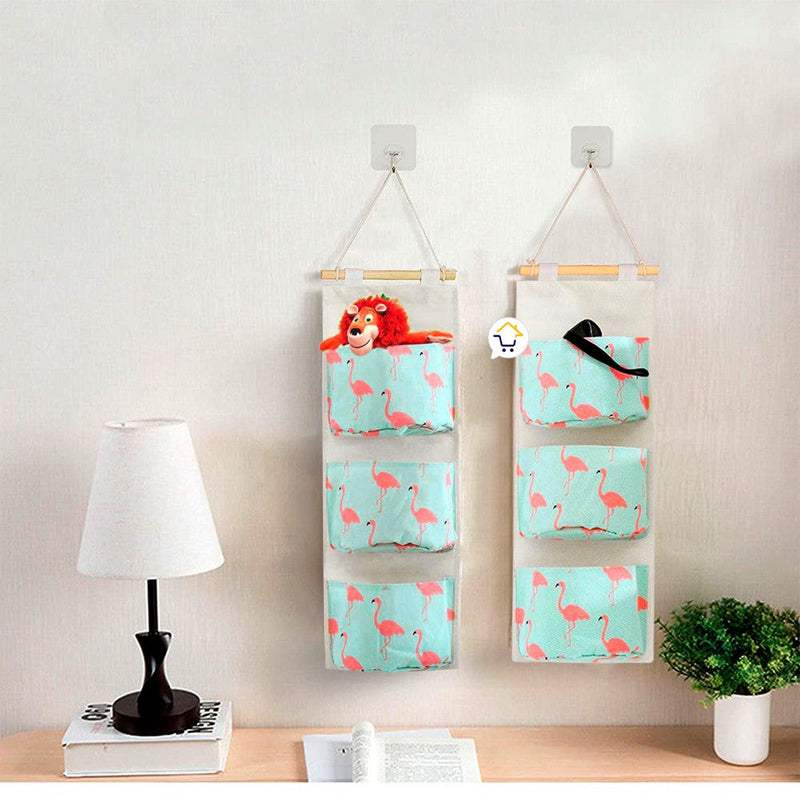 Bolsa Organizadora Colgante 3 Bolsillos Multiusos MD303