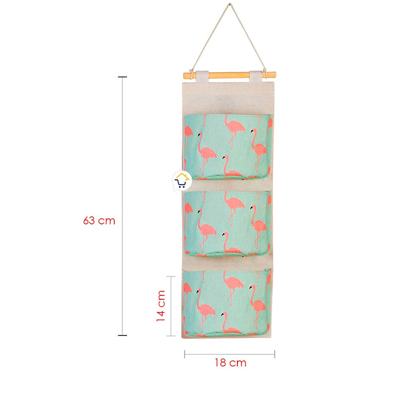Bolsa Organizadora Colgante 3 Bolsillos Multiusos MD303