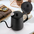 Tetera de acero inoxidable con pico de ganso para café y té - 350 ml, pico de vertido preciso para uso en el hogar y la cocina, ideal para acampar
