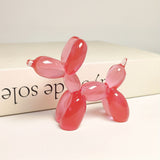 Adorable Estatua de Perro Globo para Pastel de Cumpleaños y Decoración del Hogar - Perfecta para Sala de Estar, Estantería, Mueble de TV, Centro de Escritorio de Oficina, Adecuada para Navidad, Día de San Valentín, Año Nuevo