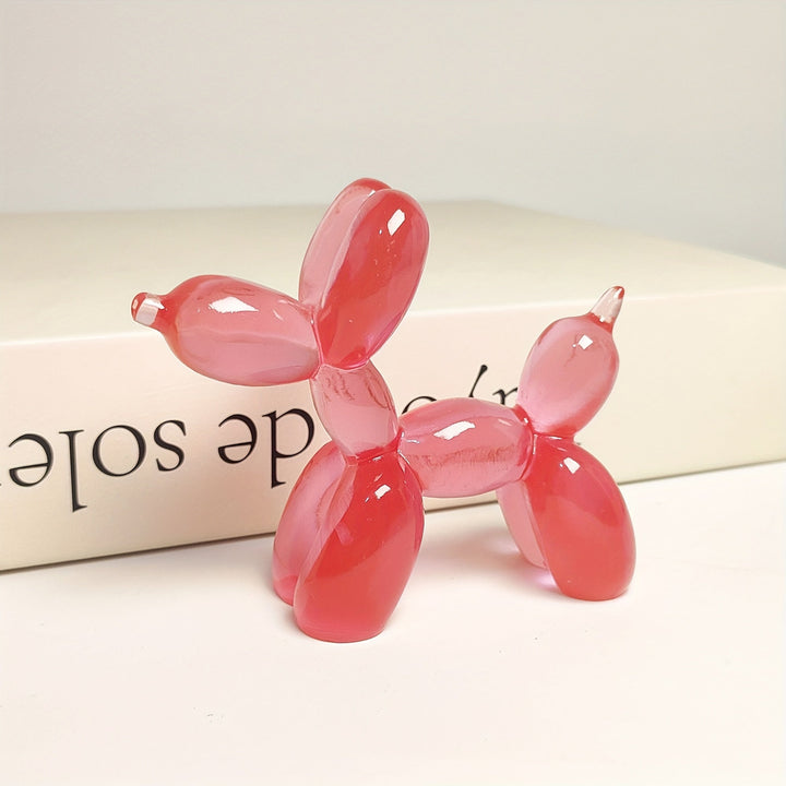 Adorable Estatua de Perro Globo para Pastel de Cumpleaños y Decoración del Hogar - Perfecta para Sala de Estar, Estantería, Mueble de TV, Centro de Escritorio de Oficina, Adecuada para Navidad, Día de San Valentín, Año Nuevo