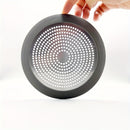 1 Pieza, Tapa De Desagüe De Acero Inoxidable, Colector De Pelo Con Forma Redonda Con Borde De Silicona, Para Bañera, Fregadero, Baño, Cocina