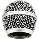 Reemplazo de Cabeza de Micrófono NEWKS, Cabezales de Reemplazo de Malla de Acero para Shure SM58 (2pcs), Plateado
