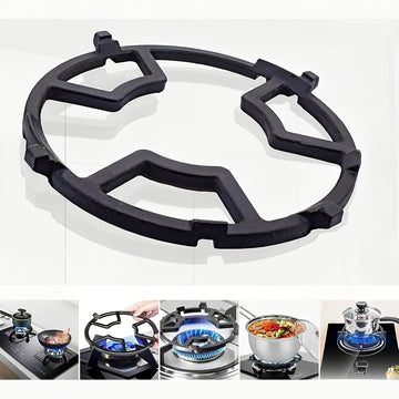 2pcs/1pc Anillos de Hierro Fundido para Wok, Soporte Antideslizante para Estufa de Gas, Accesorios de Reemplazo para Rejilla de 4 y 5 Púas ()