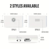 1 ud./2 uds./4 uds. Luz de noche de inducción LED, luz de pared de inducción de cuerpo humano con carga USB inalámbrica, luz de noche de baño para dormitorio, pasillo, armario