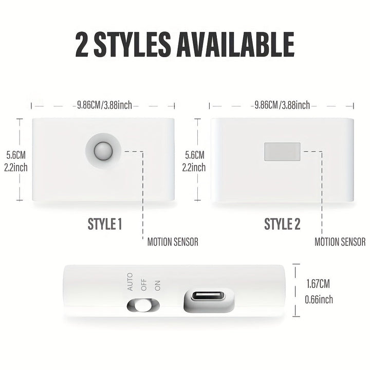 1 ud./2 uds./4 uds. Luz de noche de inducción LED, luz de pared de inducción de cuerpo humano con carga USB inalámbrica, luz de noche de baño para dormitorio, pasillo, armario