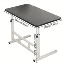 Escritorio ajustable para portátil, escritorio conveniente, mesa lateral para sofá, mesa blanca con ruedas | Mesa negra sin ruedas