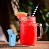 Pitillo Reutilizable Acero Inoxidable Plegable Ecológico JK040