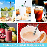 Pitillo Reutilizable Acero Inoxidable Plegable Ecológico JK040