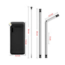 Pitillo Reutilizable Acero Inoxidable Plegable Ecológico JK040
