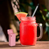 Pitillo Reutilizable Acero Inoxidable Plegable Ecológico JK040