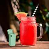 Pitillo Reutilizable Acero Inoxidable Plegable Ecológico JK040