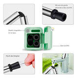 Pitillo Reutilizable Acero Inoxidable Plegable Ecológico JK040