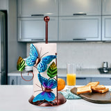 1pc Soporte De Papel De Cocina, Estante De Almacenamiento De Película Fresca, Soporte Colgante De Pañuelos, Soporte De Servilletas Sin Perforación, Soporte De Papel De Rollo De Gabinete, Estante Doméstico, Suministros De Cocina