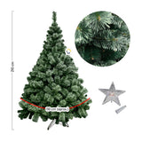 Árbol Navidad Clásico Tupido 210 cm 600 Ramas Estrella LED VERONA210