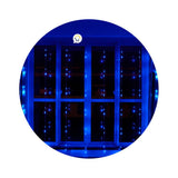 Luz Cascada 6X1 Metros 320 LED Luces Navidad AZUL RF 6X1-320L