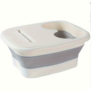 Baño de pies plegable, herramienta de pedicura portátil, spa de pies de masaje, gran baño de pies, no requiere energía, sin batería, adecuado para spa y cuidado de la belleza en casa.