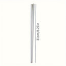 1 unidad/4 unidades de palillos de acero inoxidable de 21 pulgadas - Acabado elegante en negro, dorado y arcoíris, livianos, ideales para uso en el hogar y restaurantes, utensilios para restaurante | Palillos modernos | Utensilios duraderos