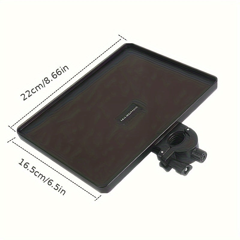 Bandeja Universal para Soporte de Micrófono, Bandeja Ajustable para Soporte de Micrófono con Abrazadera. Bandeja para Partituras, Transmisión en Vivo, Karaoke, Grabación, Accesorios para Soporte de Música (8.7" x 6.5")