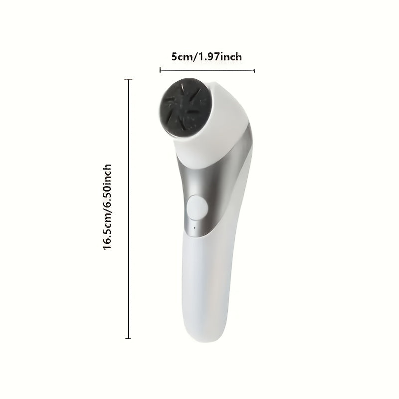 Limpiador de Pies Eléctrico Profesional - Herramienta de Pedicura Recargable USB con 2 Velocidades y 4 Cabezales, Portátil y Fácil de Usar para Eliminar Cutículas Gruesas | Solución Suave y Cómoda para Pies Agrietados y Secos