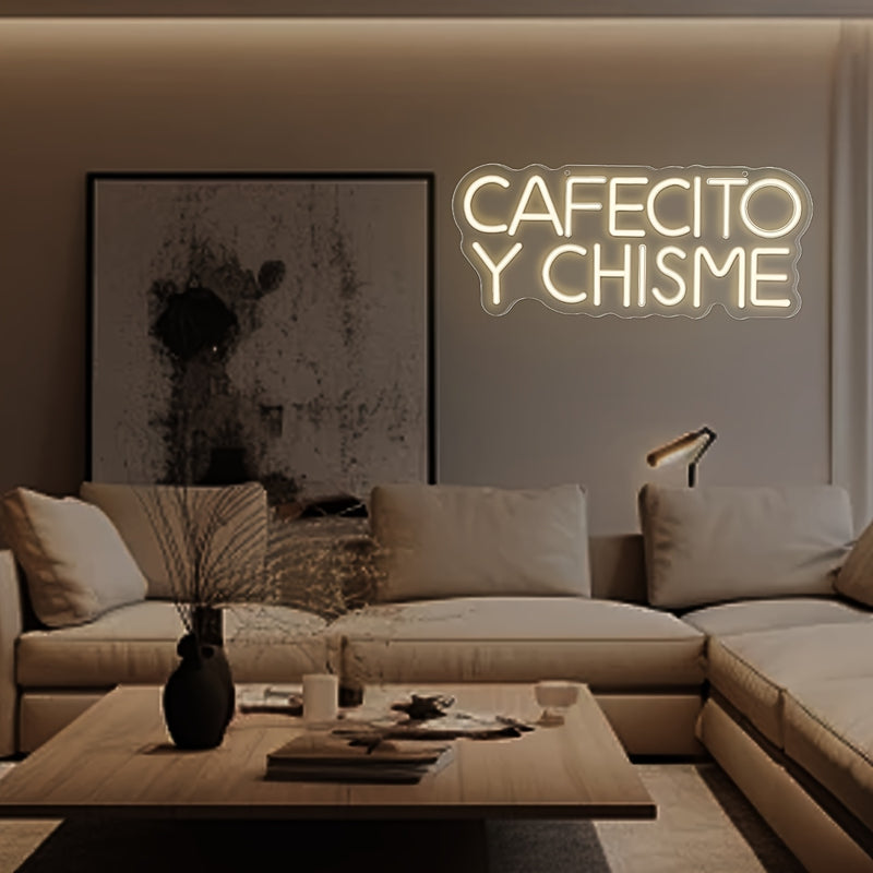 Letrero de neón USB ajustable con botón de control, luz LED multiusos para interiores, ideal para decoración de dormitorio femenino, cocina, barra de café en casa u oficina, regalo lindo para mujeres