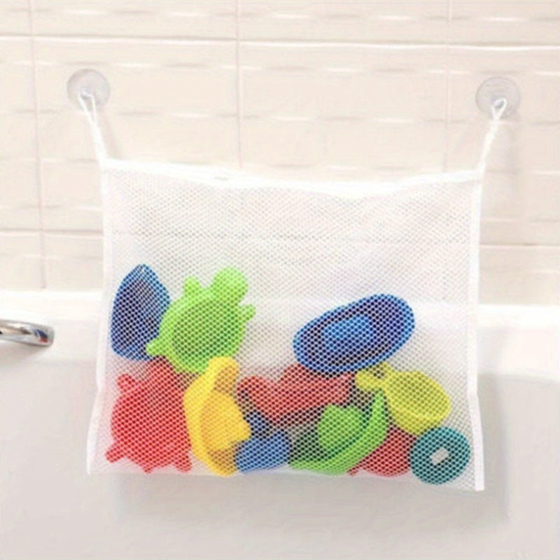 1/2piezas Bolsas de almacenamiento creativas transparentes para baño con taza de succión para colgar en la pared Organizador de juguetes para colgar en la pared
