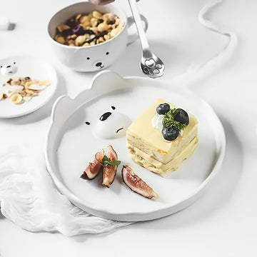 1pc/4pcs Cuchara de pata de gato de acero inoxidable, cuchara creativa para postres, café, helado, pastel y mezcla.