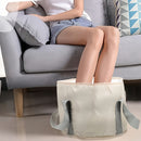 2 Juegos de Bañera de Pies Plegable - Portátil, Sin Alcohol, Bañera de Plástico para Sumergir con Bolsa de Almacenamiento para Dormitorios y Uso en Casa, Relajación con Aumento de Calor, No Necesita Electricidad, Bañera de Pies Portátil, Esenciales para
