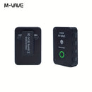 Sistema de micrófono inalámbrico WP-9 de 2,4 GHz con monitor de auriculares, transmisor y receptor recargable por USB-C, funcionalidad de estéreo/mono/silencio, conectividad universal, alimentado por batería de litio