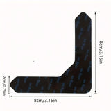 4/8/16/20piezas Cinta de sujeción de alfombra antideslizante - Lavable, Reutilizable, Adhesivo de doble cara para pisos de madera dura y baldosas