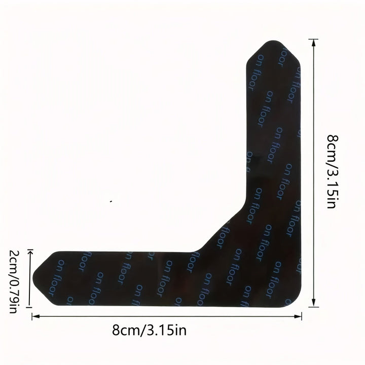 4/8/16/20piezas Cinta de sujeción de alfombra antideslizante - Lavable, Reutilizable, Adhesivo de doble cara para pisos de madera dura y baldosas
