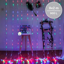 Luz Cascada 9X2 Metros 900 LED Luces Navidad MULTICOLOR  2027
