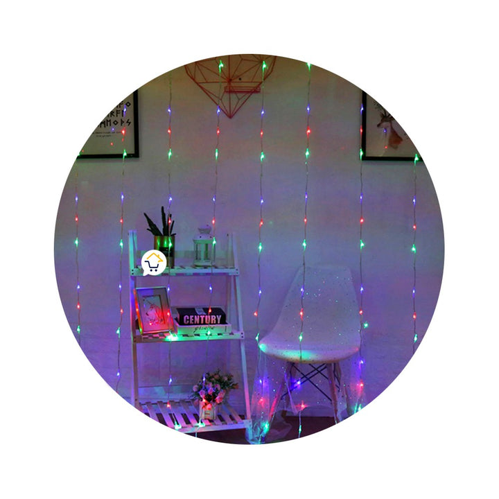 Luz Cascada 9X2 Metros 900 LED Luces Navidad MULTICOLOR  2027
