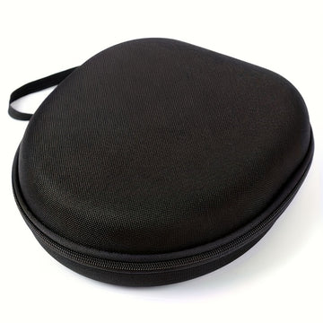 EVA Estuche Protector Rígido, Negro Antishock Impermeable Almacenamiento para Auriculares Inalámbricos y Auriculares, Bolsa Portátil con Cáscara Exterior Duradera