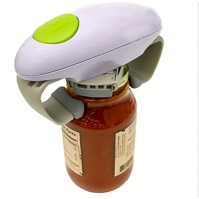1 pieza de TAIVODB, abridor de frascos automático - Gadget de cocina eléctrico sin manos con 3 en 1, diseño ergonómico, tapa automática y mantén caliente el frasco, compatible con todos los tamaños, material ABS, alimentado por batería (36V) para uso dom
