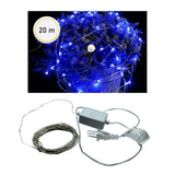 Extensión Micro LED Lineal 20 m 200 Luces Navidad Azul 1552