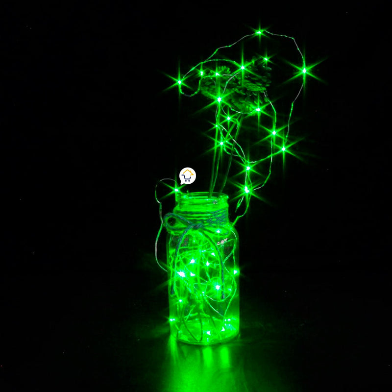 Extensión Micro LED Lineal 20 m 200 Luces Navidad Verde 1554