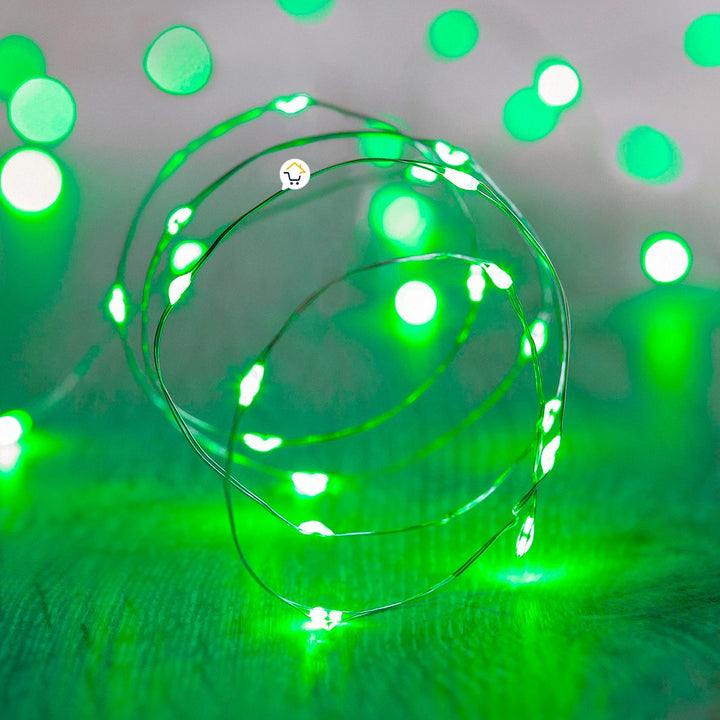 Extensión Micro LED Lineal 20 m 200 Luces Navidad Verde 1554