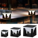 Lámparas de pared solares Amaryllis para exteriores - Blanco y negro, plástico duradero, iluminación de paisaje eficiente en energía para hogar y jardín, batería de litio cargada por energía solar, capacidad, iluminación exterior | Lámparas de pared mode