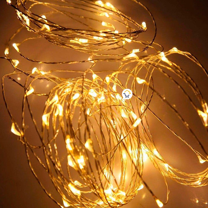 Extensión Micro LED Lineal 10m 100 Luces Navidad Cálida 1540C