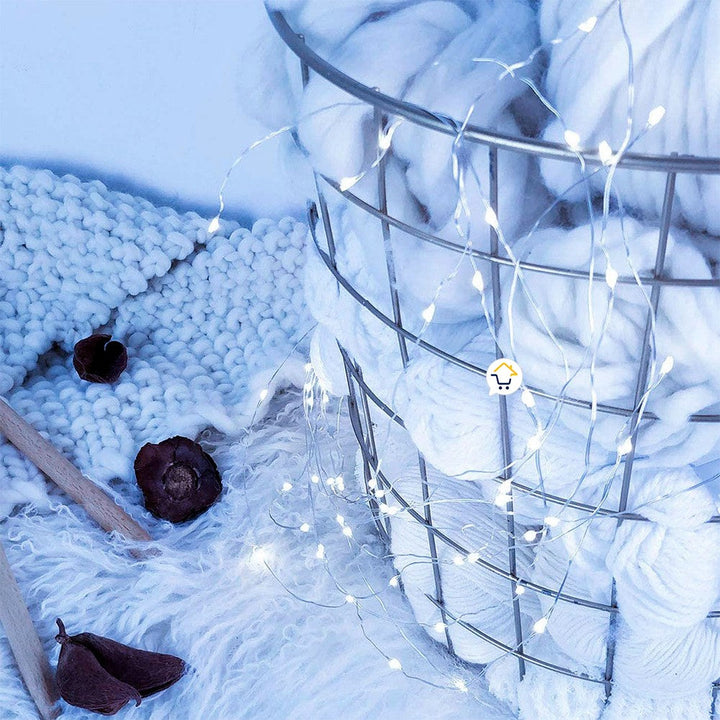 Extensión Micro LED Lineal 10m 100 Luces Navidad Blanco 1541C