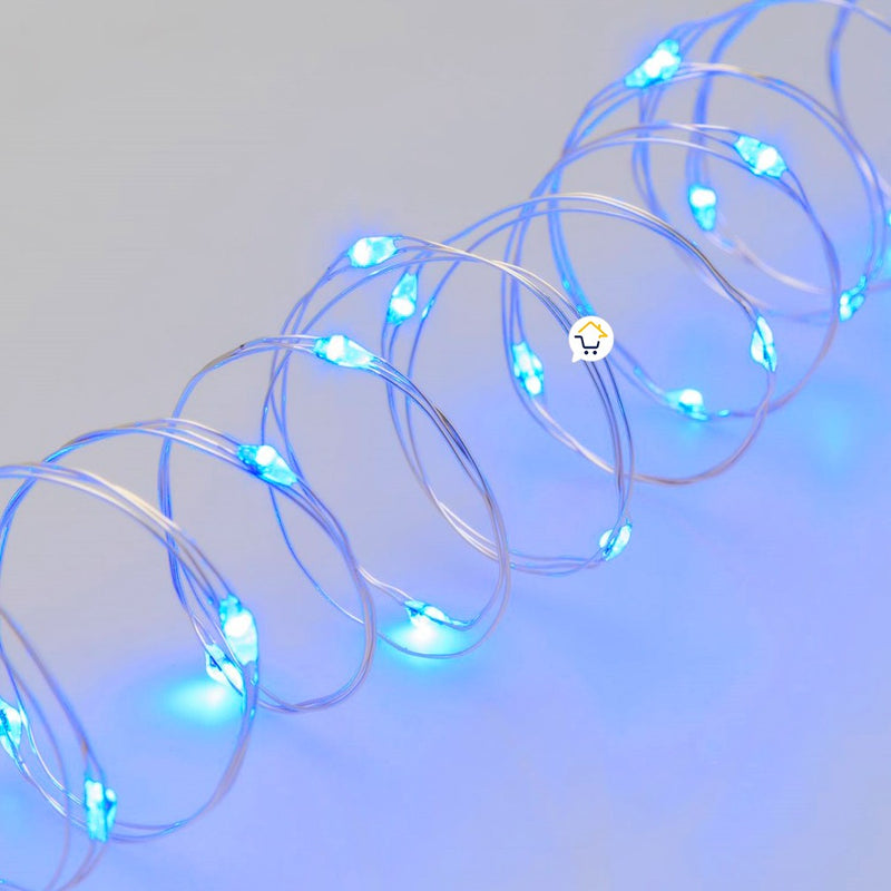Extensión Micro LED Lineal 10m 100 Luces Navidad Azul 1542C