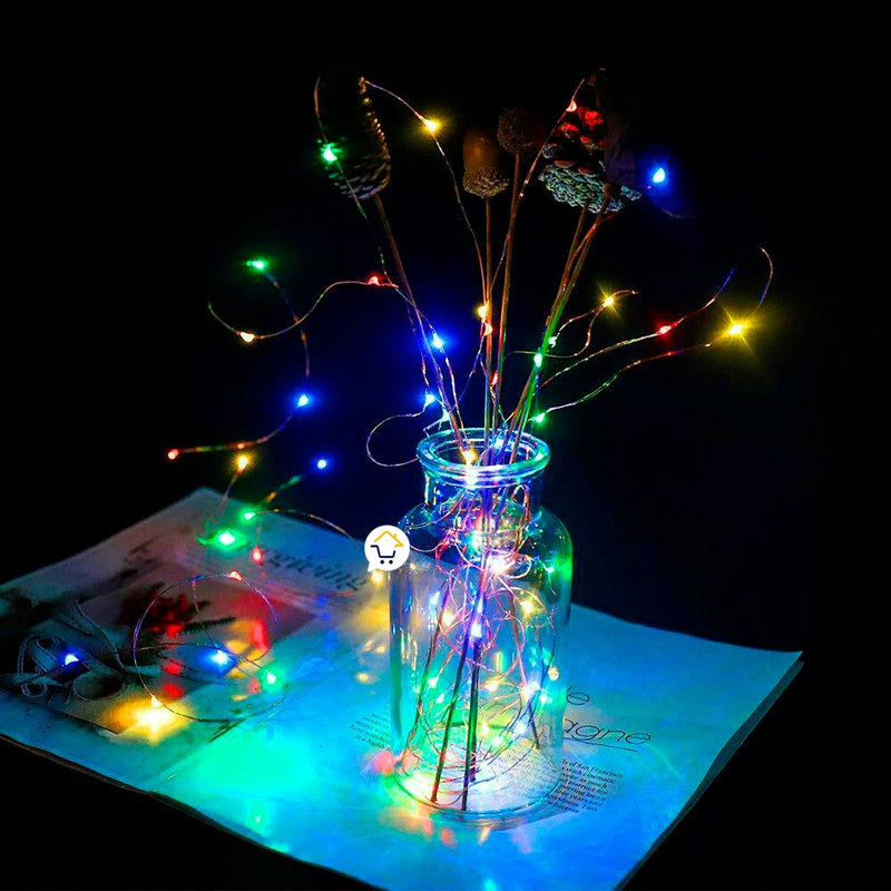 Extensión Micro LED Lineal 10m 100 Luces Navidad Multicolor 1543C