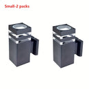 1/2 piezas de lámpara de pared para exterior con base E27 reemplazable, ideal para porche, puerta principal, jardín, balcón o escaleras (no incluye focos)