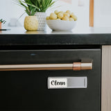 Imán de señalización de limpio/sucio para lavavajillas, fuerte y universal para una organización de cocina eficiente.