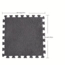 Conjunto de 24 alfombras geométricas de felpa, alfombra de suelo cuadrada de pelo bajo, poliéster lavable y EVA, hecha a máquina, alfombra de dormitorio interior para sala de estar, apta para mascotas, decoración temática navideña