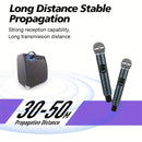 Micrófono sin varillas Dinámico Recargable para Canto de Karaoke, Bodas, DJ y Discursos con Anillo Antideslizante e Incluye Adaptador de 3.5mm