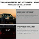 Conjunto de Luces Expresivas para Coche con Ojos del Diablo en LED, Lámparas Decorativas para Camiones y Autos con Conexión USB