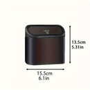 Cubo de Basura para Automóvil Mini con Tapa Impermeable y 2 Bolsas de Basura - Organiza y Almacena Objetos en Tu Vehículo